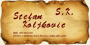 Stefan Koljković vizit kartica